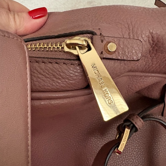 Michael Kors Pink Studded Backpack - Picture 8 of 8